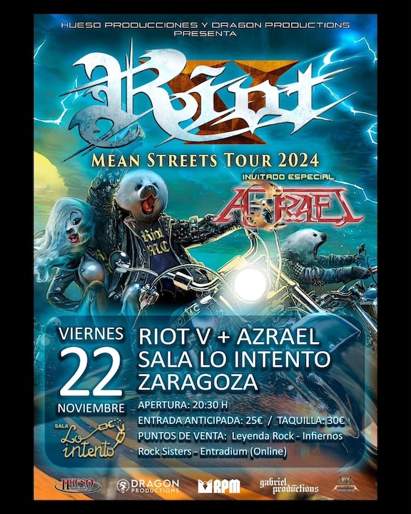 Riot V + Azrael Lo Intento (Zaragoza)