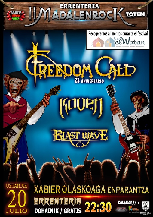 Freedom Call + Koven + Blast Wave