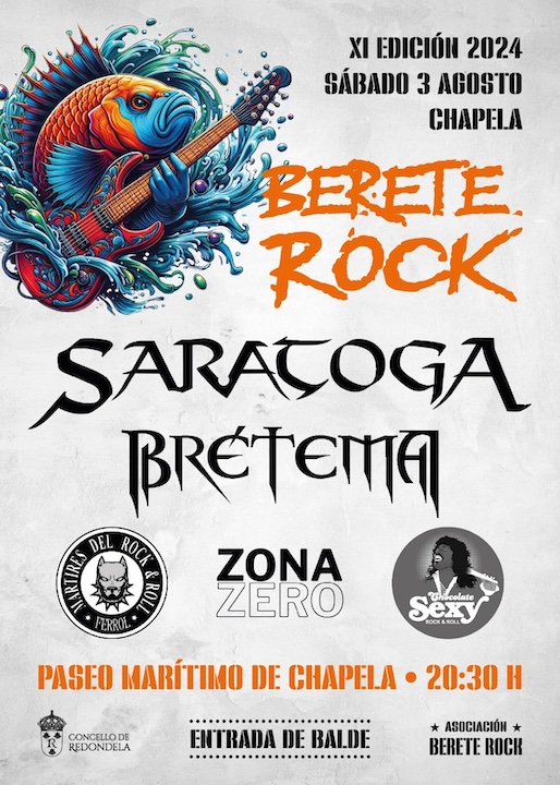 Saratoga + Brétema + Zona Zero + Mártires del Rock + Chocolate Sexy