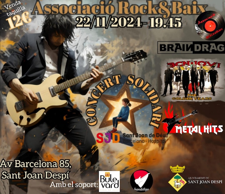 Braindrag + Bcn Jovi + Metal Hits Associació Rock & Baix (Sant Joan d'Espí)