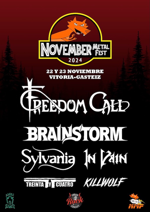 Freedom Call + Sylvania + Treinta y Cuatro TBA (Gasteiz (Vitoria))