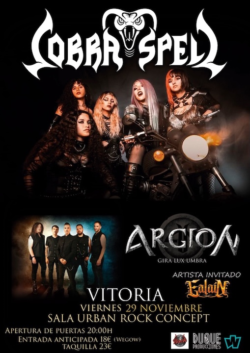 Cobra Spell + Argion + Ealain Urban Rock Concept (Gasteiz (Vitoria))