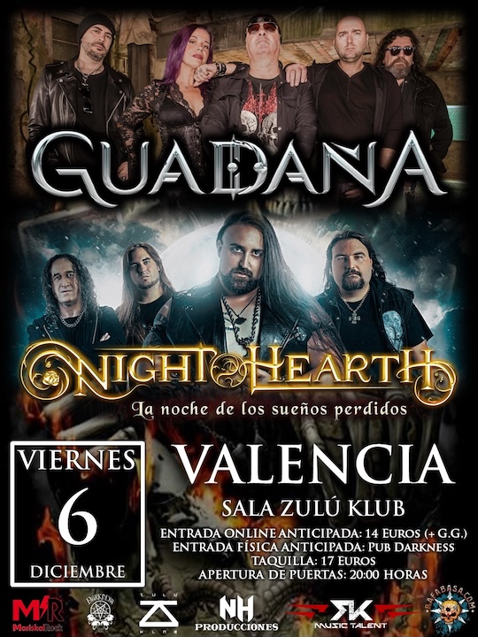 Guadaña + Night Hearth Zulú Klub (Valencia)