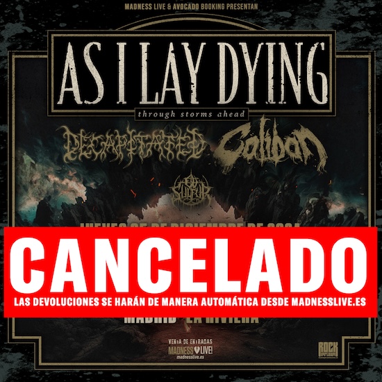 As I Lay Dying + Decapitated + Caliban + Left To Suffer Razzmatazz (Barcelona)