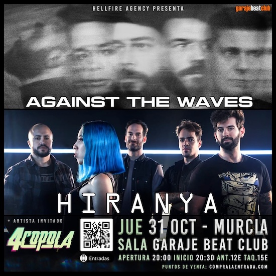 Against the Waves + Hiranya + 4Copola Garaje Beat Club (Murcia)