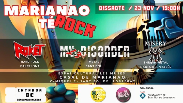 Roket + My 23rd Disorder + Misery Casal de Marianao (Sant Boi de Llobregat)