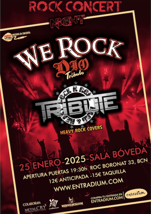 We Rock (Tributo a Dio) + Rock 'n' Roll Tribute Bóveda (Barcelona)