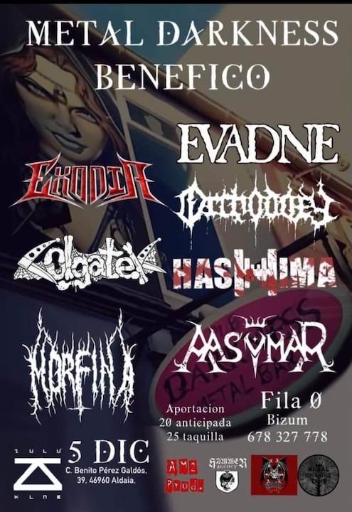 Evadne + Exodia + ColgateK + Orthodoxy + Aasymar + Morfina + Hashima Zulu Klub (Aldaia (Valencia))