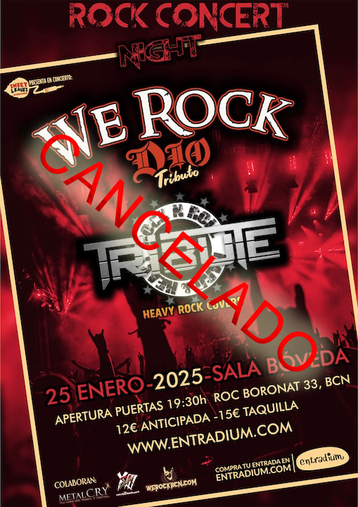 We Rock (Tributo a Dio) + Rock 'n' Roll Tribute Bóveda (Barcelona)