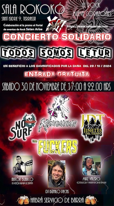 No Surf + Asintomatikas + Jinetes del Tiempo + The Fuckers Rokokó (Terrassa)