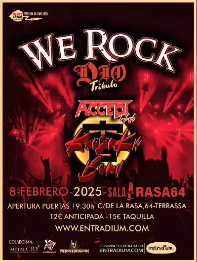 We Rock (Tributo a Dio) + Kaizoku Band  (Accept Tribute) Sala Rasa 64 (Terrassa)