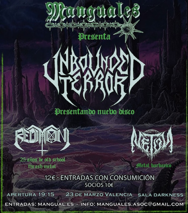 Unbounded Terror + Redimoni + Neton Darkness (Valencia)