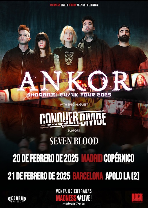 Ankor + Conquer Divide + Seven Blood Apolo (Barcelona)