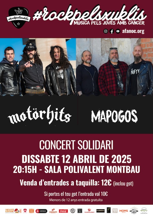 Motörhits + Mapogos Sala Polivalent Montbau (Barcelona)