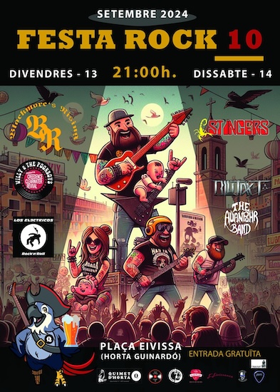 Festa Rock 10 - 13/09/24 - Plaça Eivissa (Bcn)