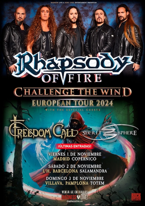 Rhapsody of Fire + Freedom Call + Secret Sphere - 2/11/24 - Salamandra (L'Hospitalet (Bcn))