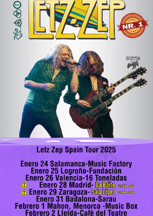 Letz Zep - 31/01/25 - Sala Sarau (Badalona)