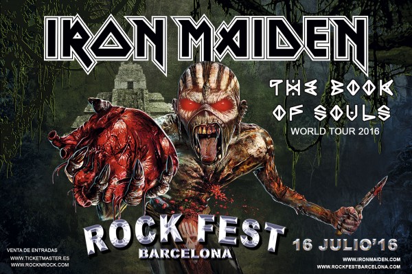 Iron Maiden encabezará Rock Fest Barcelona el 16 de Julio