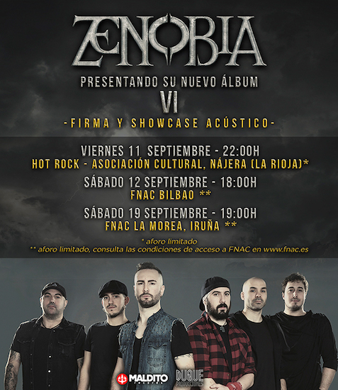 Audio-sampler adelanto de los nuevos temas de Zenobia y firmas de discos