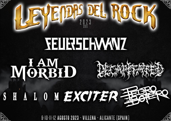 Nueva tanda de confirmaciones para el Leyendas del Rock 2023