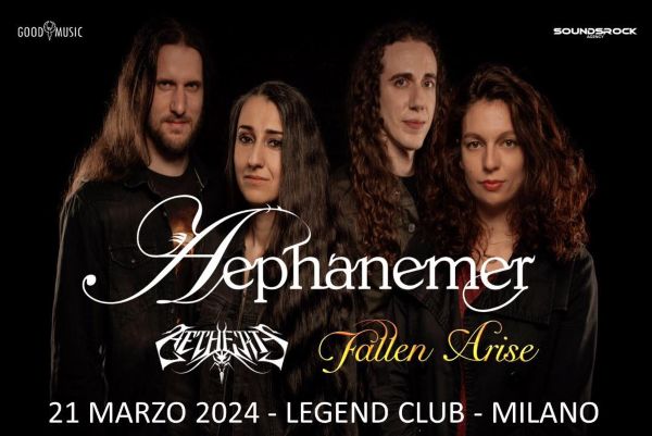 FALLEN ARISE invitados de los shows italianos de AEPHANEMER