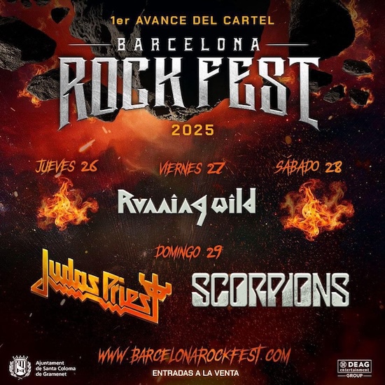 Barcelona Rock Fest ya tiene tres cabezas de cartel