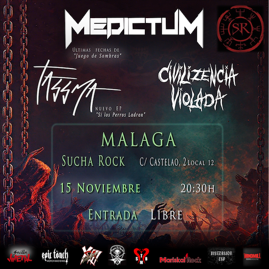 Inicio de gira de Medictum y Tassma