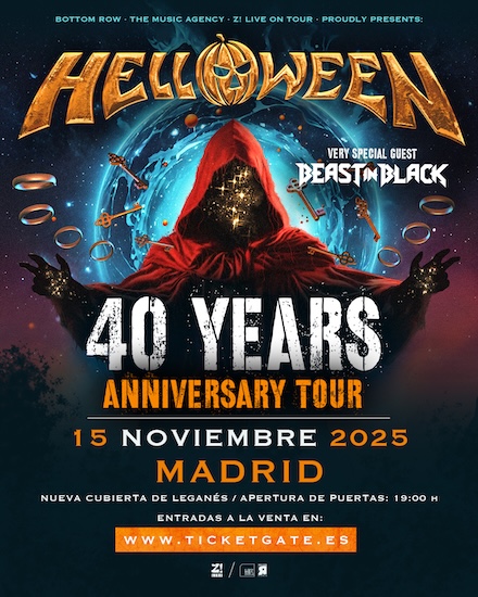 Entradas de pista agotadas para el concierto de HELLOWEEN en Leganés