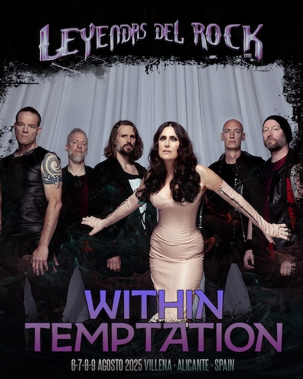 Within Temptation encabezarán Leyendas Del Rock; cartel completo y distribución por días